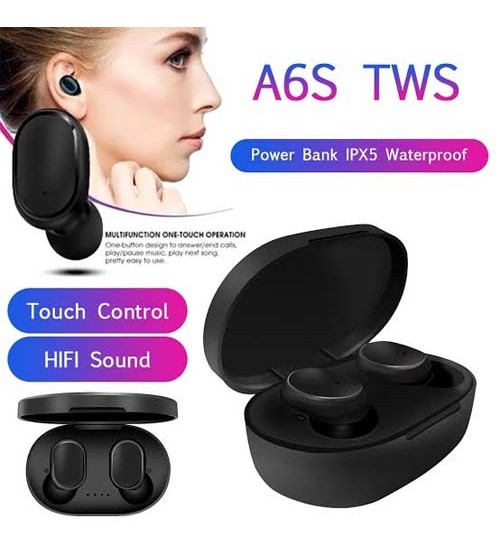 New TWS A6S mipods mini true wireless headsets V5.0 stereo earphones Sports earbuds
